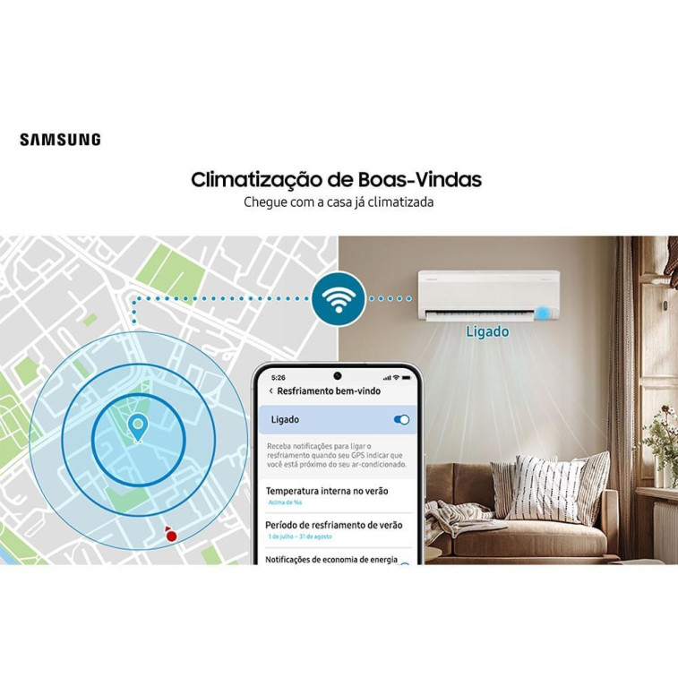 Imagem do produto Ar Condicionado Split Hi Wall Samsung Ultra Ai Inverter 9000 BTUS Frio 220V R-32 Imagem do produto Ar Condicionado Split Hi Wall Samsung Ultra Ai Inverter 9000 BTUS Frio 220V R-32
