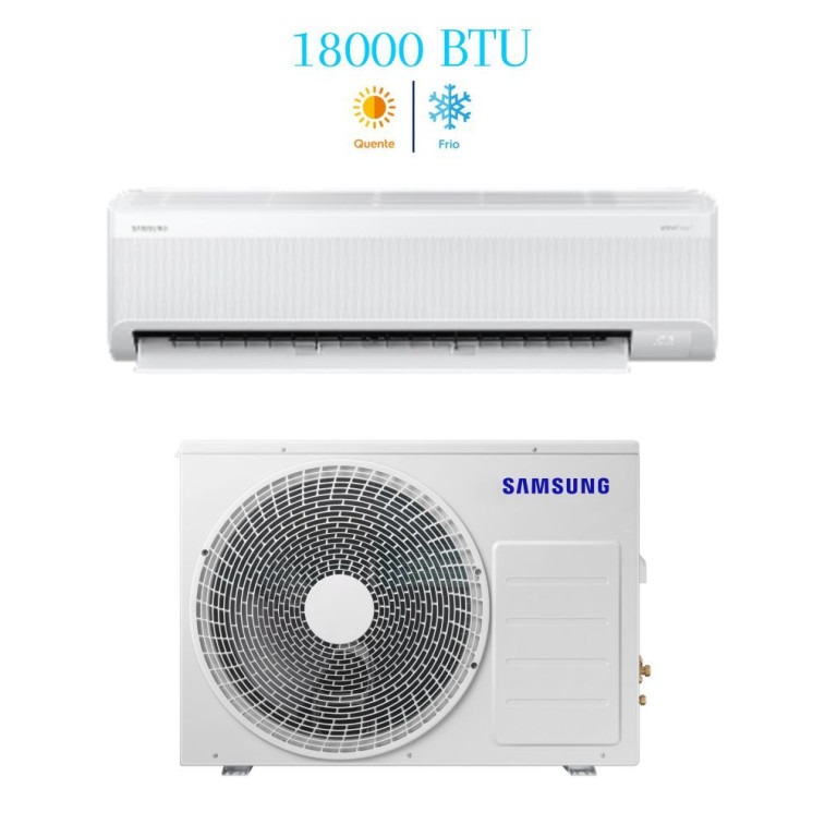 Imagem do produto Ar Condicionado Split Inverter Samsung WindFree AI 18000 BTUs Quente e Frio 220V AR60F18C1AWXAZ Imagem do produto Ar Condicionado Split Inverter Samsung WindFree AI 18000 BTUs Quente e Frio 220V AR60F18C1AWXAZ
