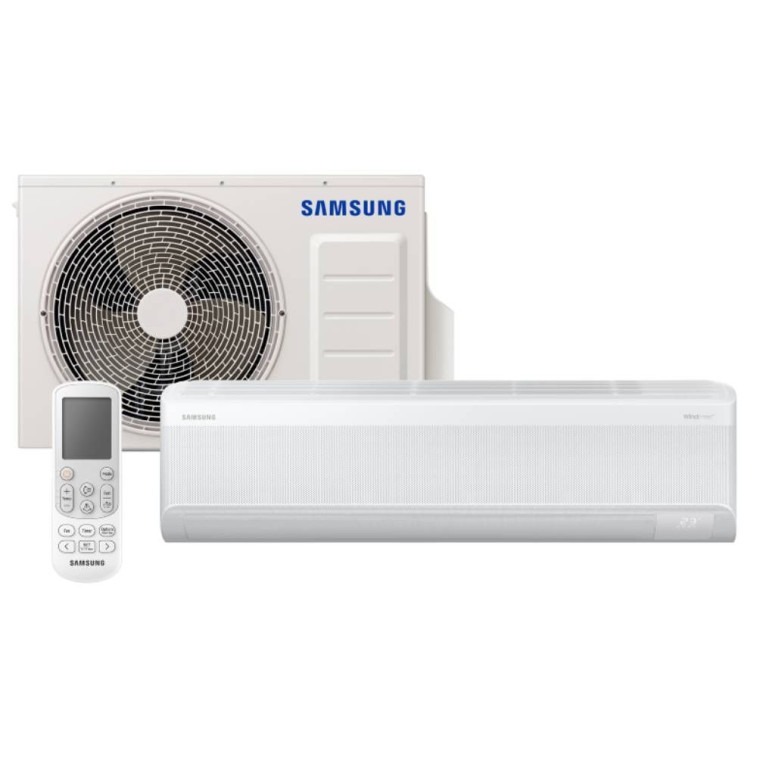 Imagem do produto Ar Condicionado Split Inverter Samsung WindFree AI 24000 BTUs Quente-Frio 220V AR24DXFAAWKXAZ Imagem do produto Ar Condicionado Split Inverter Samsung WindFree AI 24000 BTUs Quente-Frio 220V AR24DXFAAWKXAZ