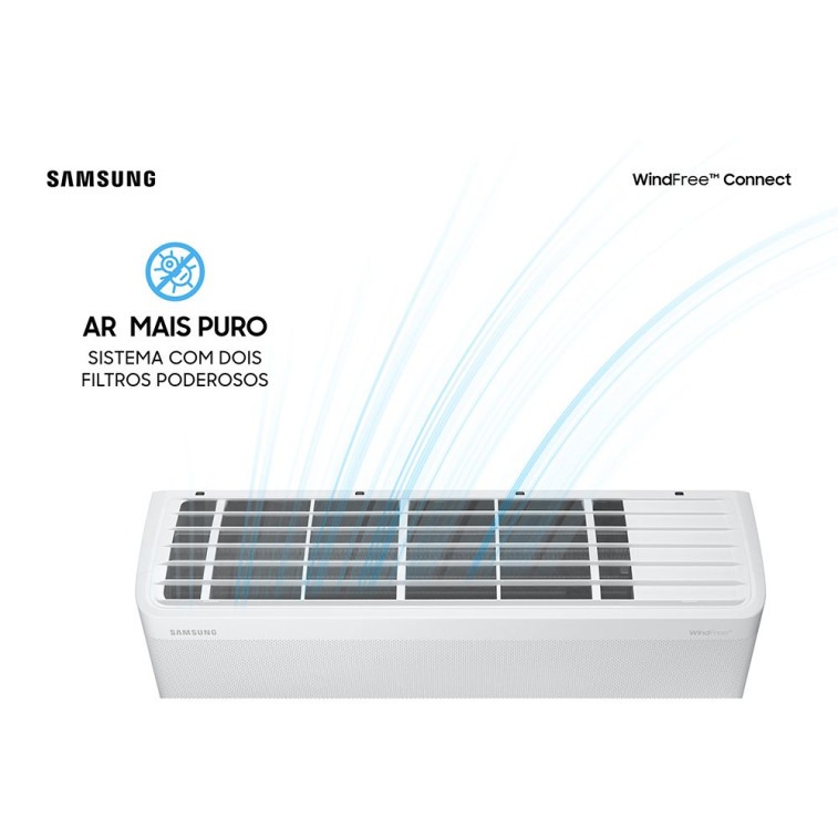 Imagem do produto Ar Condicionado Split Inverter Samsung WindFree Connect 22000 BTUS Frio 220V AR24BVFAAWKXAZ Imagem do produto Ar Condicionado Split Inverter Samsung WindFree Connect 22000 BTUS Frio 220V AR24BVFAAWKXAZ