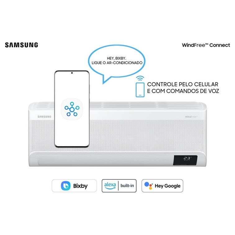 Imagem do produto Ar Condicionado Split Inverter Samsung WindFree Connect 22000 BTUS Frio 220V AR24BVFAAWKXAZ Imagem do produto Ar Condicionado Split Inverter Samsung WindFree Connect 22000 BTUS Frio 220V AR24BVFAAWKXAZ