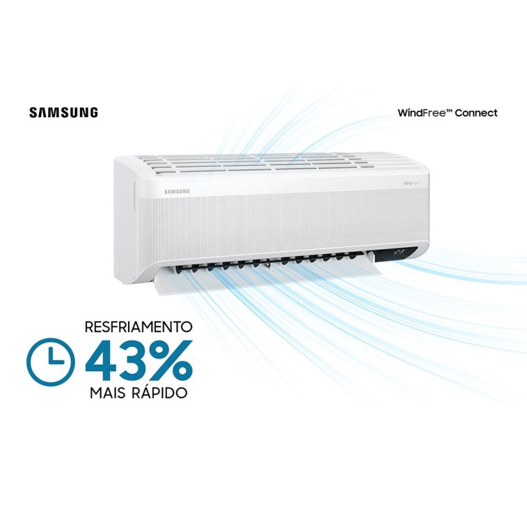 Imagem do produto Ar Condicionado Split Inverter Samsung WindFree Connect 22000 BTUS Frio 220V AR24BVFAAWKXAZ Imagem do produto Ar Condicionado Split Inverter Samsung WindFree Connect 22000 BTUS Frio 220V AR24BVFAAWKXAZ