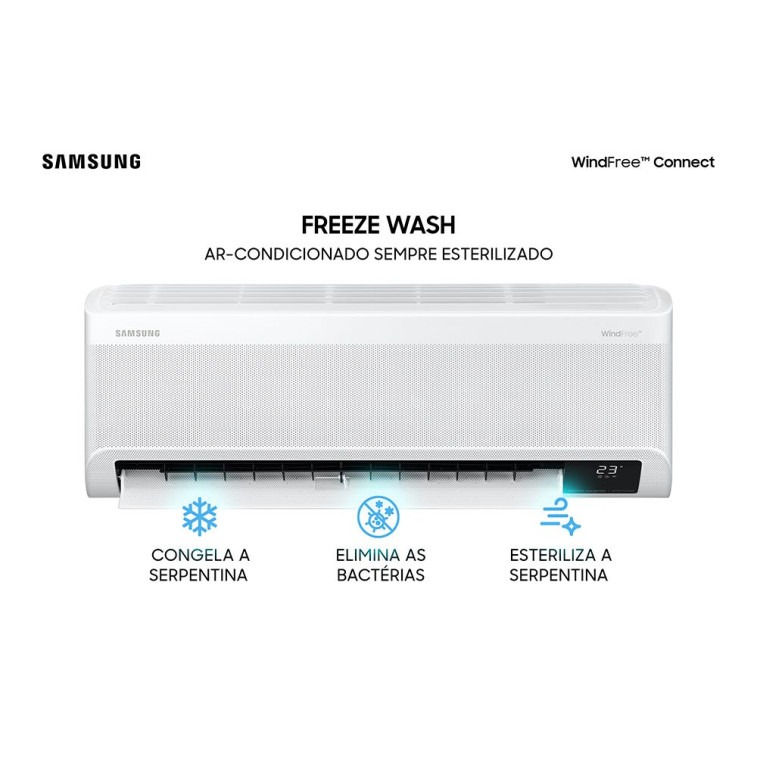 Imagem do produto Ar Condicionado Split Inverter Samsung WindFree Connect 22000 BTUS Frio 220V AR24BVFAAWKXAZ Imagem do produto Ar Condicionado Split Inverter Samsung WindFree Connect 22000 BTUS Frio 220V AR24BVFAAWKXAZ