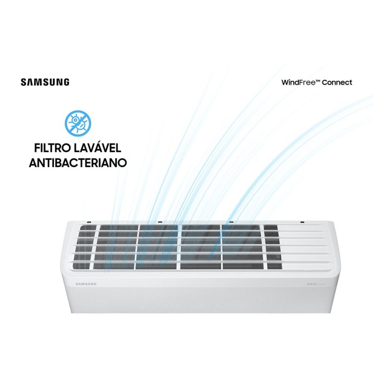 Imagem do produto Ar Condicionado Split Inverter Samsung WindFree Connect 22000 BTUS Frio 220V AR24BVFAAWKXAZ Imagem do produto Ar Condicionado Split Inverter Samsung WindFree Connect 22000 BTUS Frio 220V AR24BVFAAWKXAZ