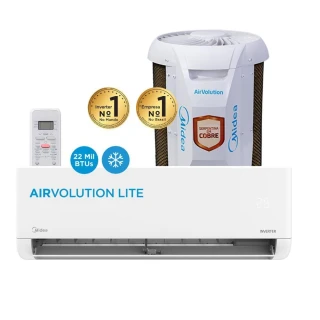 Ar Condicionado 22000 Btus Split Hi Wall Inverter Midea Frio Airvolution Lite R-32 220V Ar Condicionado 22000 Btus Split Hi Wall Inverter Midea Frio Airvolution Lite R-32 220V