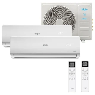 Ar Condicionado Bi Split Elgin 18000 BTUs (HW 09K+09K) Quente e Frio Inverter 220V R32 (MTQE18C2CC) Ar Condicionado Bi Split Elgin 18000 BTUs (HW 09K+09K) Quente e Frio Inverter 220V R32 (MTQE18C2CC)