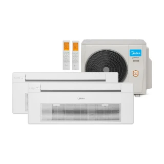 Ar Condicionado Bi Split Midea 27000 BTUs (K7 1V 12K+18K) Quente e Frio Inverter 220V R410A (38MBMTA27M5) Ar Condicionado Bi Split Midea 27000 BTUs (K7 1V 12K+18K) Quente e Frio Inverter 220V R410A (38MBMTA27M5)