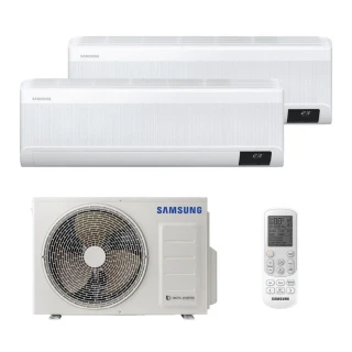 Ar Condicionado Bi Split Samsung 18.000 BTUS 2x Hi Wall 7.000 + 9.000 Quente e Frio 220V Ar Condicionado Bi Split Samsung 18.000 BTUS 2x Hi Wall 7.000 + 9.000 Quente e Frio 220V