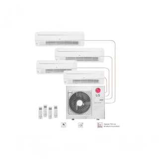 Ar Condicionado Multi Split Inverter LG 72000 BTUS Quente Frio 220V E4Q4808.OBS Ar Condicionado Multi Split Inverter LG 72000 BTUS Quente Frio 220V E4Q4808.OBS