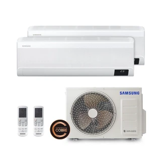 Ar Condicionado Multi Split Samsung Windfree 18000 BTUS 2x Evap 12000 Quente e Frio 220V Ar Condicionado Multi Split Samsung Windfree 18000 BTUS 2x Evap 12000 Quente e Frio 220V