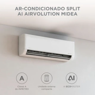 Ar Condicionado Split Inverter Midea AI AirVolution 9000 BTUs Frio 220V 38TAVCA09M5 Ar Condicionado Split Inverter Midea AI AirVolution 9000 BTUs Frio 220V 38TAVCA09M5