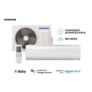 Ar Condicionado Split Inverter Samsung WindFree AI 24000 BTUs Quente-Frio 220V AR24DXFAAWKXAZ Ar Condicionado Split Inverter Samsung WindFree AI 24000 BTUs Quente-Frio 220V AR24DXFAAWKXAZ
