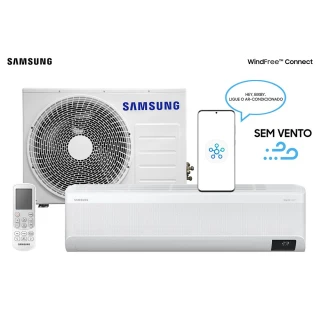 Ar Condicionado Split Inverter Samsung WindFree Connect 22000 BTUS Frio 220V AR24BVFAAWKXAZ Ar Condicionado Split Inverter Samsung WindFree Connect 22000 BTUS Frio 220V AR24BVFAAWKXAZ