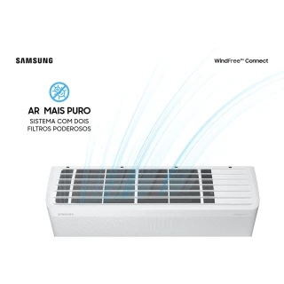 Ar Condicionado Split Inverter Samsung WindFree Connect 22000 BTUS Frio 220V AR24BVFAAWKXAZ Ar Condicionado Split Inverter Samsung WindFree Connect 22000 BTUS Frio 220V AR24BVFAAWKXAZ