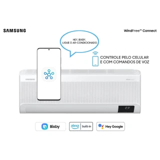 Ar Condicionado Split Inverter Samsung WindFree Connect 22000 BTUS Frio 220V AR24BVFAAWKXAZ Ar Condicionado Split Inverter Samsung WindFree Connect 22000 BTUS Frio 220V AR24BVFAAWKXAZ
