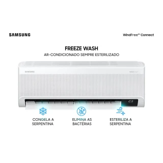 Ar Condicionado Split Inverter Samsung WindFree Connect 22000 BTUS Frio 220V AR24BVFAAWKXAZ Ar Condicionado Split Inverter Samsung WindFree Connect 22000 BTUS Frio 220V AR24BVFAAWKXAZ