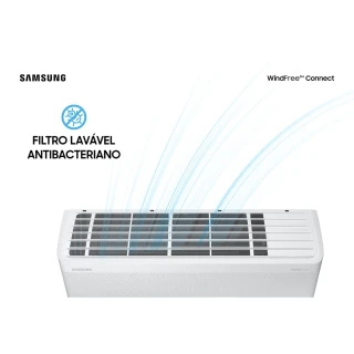 Ar Condicionado Split Inverter Samsung WindFree Connect 22000 BTUS Frio 220V AR24BVFAAWKXAZ Ar Condicionado Split Inverter Samsung WindFree Connect 22000 BTUS Frio 220V AR24BVFAAWKXAZ